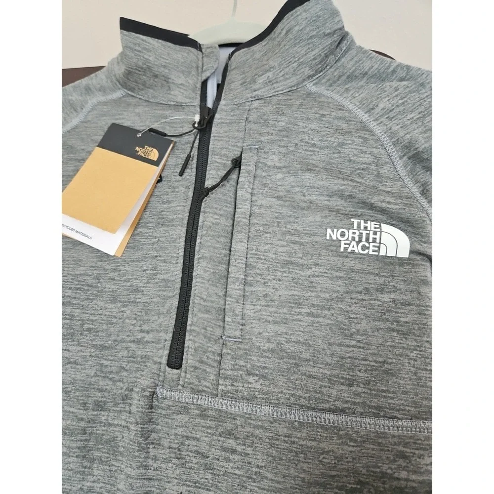 The North Face Men's Canyonlands 1/2 Zip Fleece Jacket Medium Grey Heather New